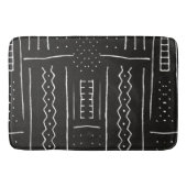 Digital-Muster in Schwarz/Weiß-Afrika drucken Badematte (Vorderseite)