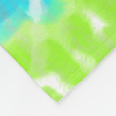 Digital-Neongefärbte Krawatte Fleecedecke (Ecke)