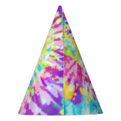 Digital-Neongefärbte Krawatte Partyhütchen (Rückseite)