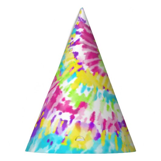 Digital-Neongefärbte Krawatte Partyhütchen (Links)