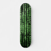 Digital Nerd Neo Pattern Futuristic Skateboard (Vorne)