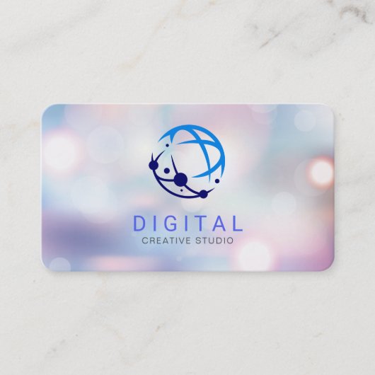 Digital Network Tech Logo Visitenkarte (Vorderseite)