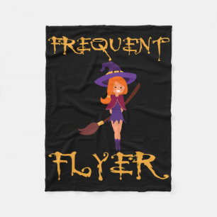 Digital Nomad Frequency Flyer Halloween Hexe Fleecedecke