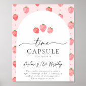 Digital-oder gedrucktes Erdbeerzeitszeichen Poster (Vorne)