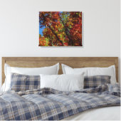 Digital Oil Painted Fall Trees Canvas Print Leinwanddruck (Insitu (Schlafzimmer))