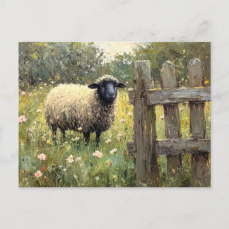 Digital Oil Painting im Frühjahr Postkarte