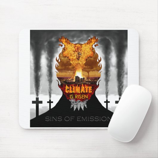 Digital painting about climate change. mousepad (Mit Mouse)