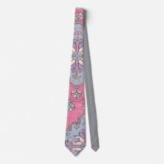 Digital Paisley Krawatte Pink Gray