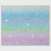 Digital Paper Glitzer Unicorn Texturmuster Geschenkpapier (Flach)