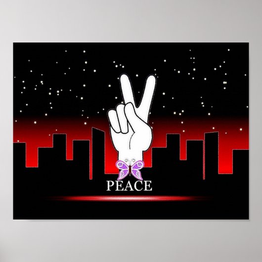 Digital Peace Art Poster (Vorne)