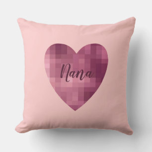 Digital Pink Heart Kissen