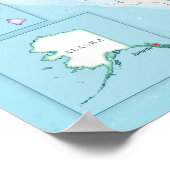 Digital political map of the United States. Poster (Ecke)