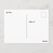 Digital Pour Painting Fluid Art Postkarte (Rückseite)