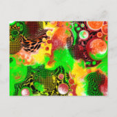 Digital Pour Painting Fluid Art Postkarte (Vorderseite)