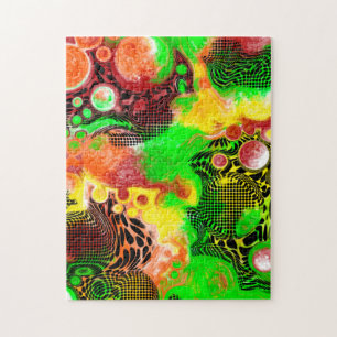 Digital Pour Painting Fluid Art Puzzle