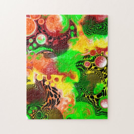 Digital Pour Painting Fluid Art Puzzle (Vertikal)