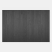 Digital Print Black Wood Geschenkpapier Set (Vorderseite 2)