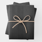 Digital Print Black Wood Geschenkpapier Set (Beispiel)
