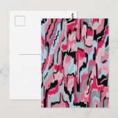 Digital Print in Rot und Schwarz Postkarte (Vorne/Hinten)