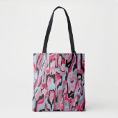 Digital Print in Rot und Schwarz Tasche (Vorderseite)