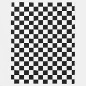 Digital Print in Schwarz/Weiß Fleecedecke (Vorderseite)