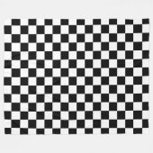 Digital Print in Schwarz/Weiß Fleecedecke (Vorderseite (Horizontal))