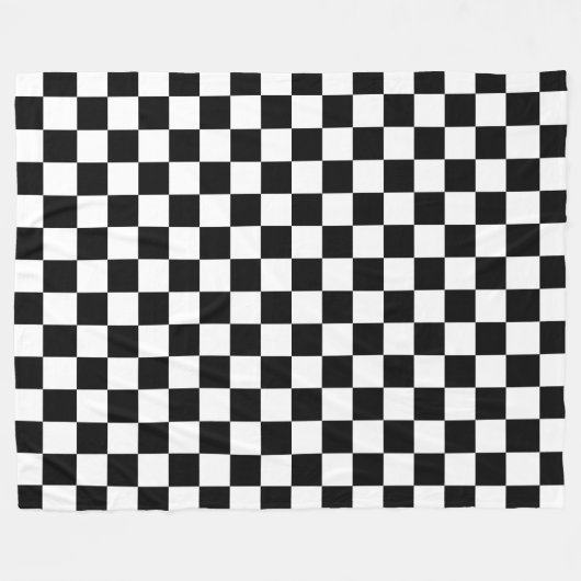 Digital Print in Schwarz/Weiß Fleecedecke (Vorderseite (Horizontal))