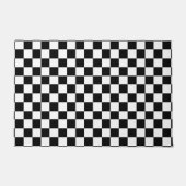 Digital Print in Schwarz/Weiß Fußmatte (Vorderseite)