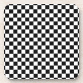 Digital Print in Schwarz/Weiß Getränkeuntersetzer (Vorderseite)