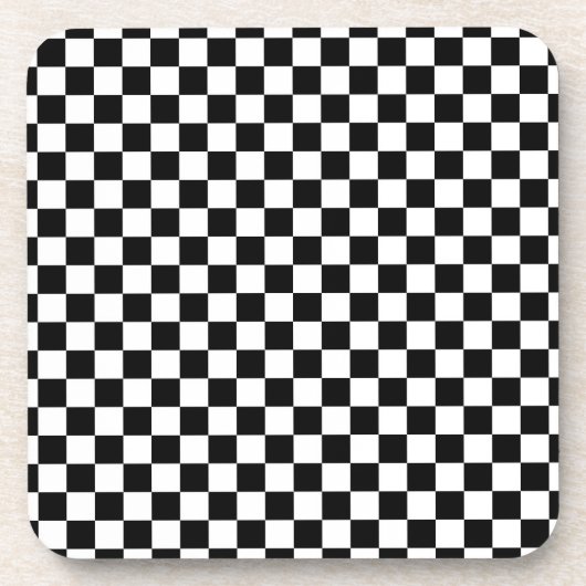 Digital Print in Schwarz/Weiß Getränkeuntersetzer (Vorderseite)