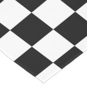 Digital Print in Schwarz/Weiß Kurzer Tischläufer (Ecke)