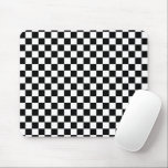 Digital Print in Schwarz/Weiß Mousepad<br><div class="desc">Digital Print Mouse Pad von Gerson Ramos in Schwarz-Weiß-Schach.</div>