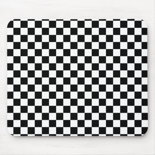 Digital Print in Schwarz/Weiß Mousepad (Vorne)