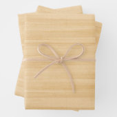 Digital Print Light Wood Geschenkpapier Set (Beispiel)