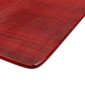 Digital Print Red Rustic Wood Schneidebrett (Ecke)