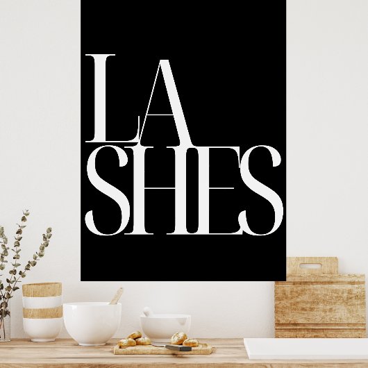 Digital Printable Lash Poster - Eyelash Extension (Küche)