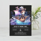 Digital Printable Pirate Einladung (Stehend Vorderseite)