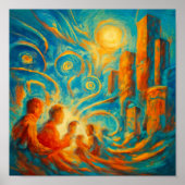 Digital Pulse of Modernity Poster (Vorne)