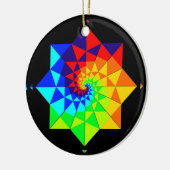 Digital Rainbow Spiral Necklace oder Keramik Ornament (Links)