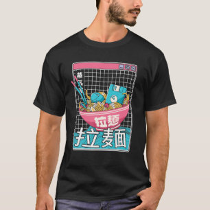 Digital Ramen Bowl Japan Style Pastel Otaku Anime T-Shirt