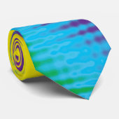 Digital-Regenbogen-Linien Krawatte (Gerollt)