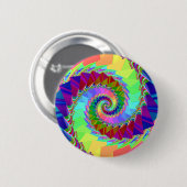 Digital-Regenbogen-Spiralenknopf Button (Vorne & Hinten)