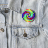 Digital-Regenbogen-Spiralenknopf Button (Beispiel)