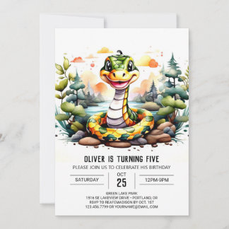 Digital Reptile Celebration Geburtstag Einladung