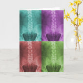 Digital-Röntgenstrahl-Kunst-Gruß-Karte Karte (Gelbe Blume)