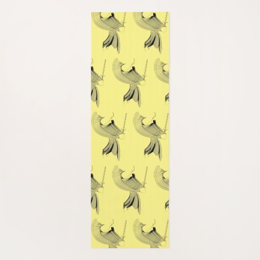 Digital Samurai Abstract Figure - Custom Color Yogamatte (Rückseite)