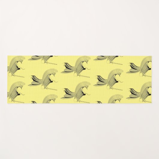 Digital Samurai Abstract Figure - Custom Color Yogamatte (Vorderseite (Horizontal))