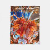 Digital Samurai Fleecedecke (Vorderseite)