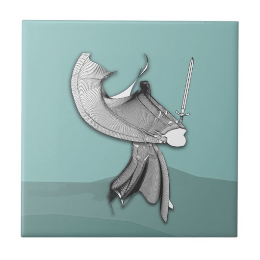 Digital Samurai Fliese (Vorderseite)