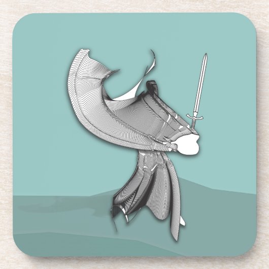 Digital Samurai Getränkeuntersetzer (Vorderseite)